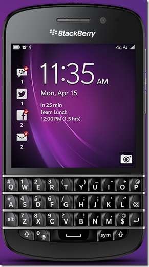 image thumb El nuevo smartphone BlackBerry Q10 ya está disponible en España